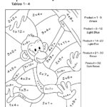 Printable Color By Number Multiplication Worksheets PDF