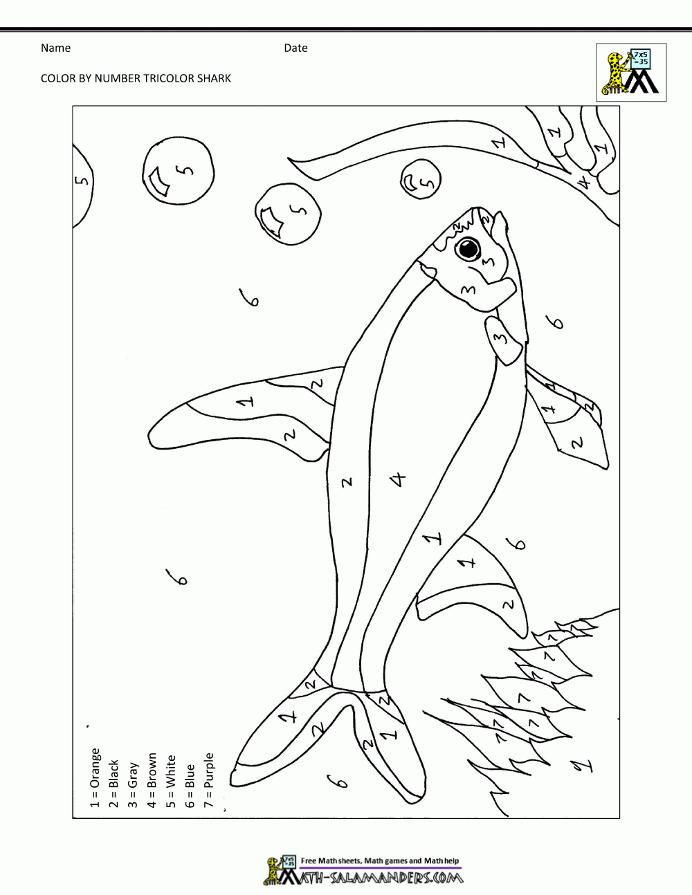 Printable Color By Numbers Worksheets Printable Color By Numbers Worksheets