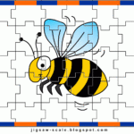 Printable Jigsaw Puzzle For Kids Bee Jigsaw