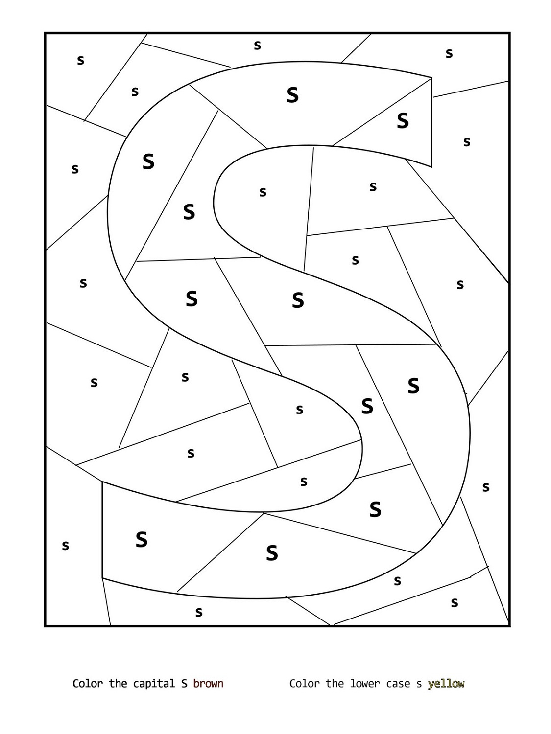 Printable Letter S Worksheets Activity Shelter