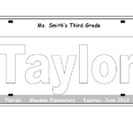 Printable License Plate Template That Are Ridiculous