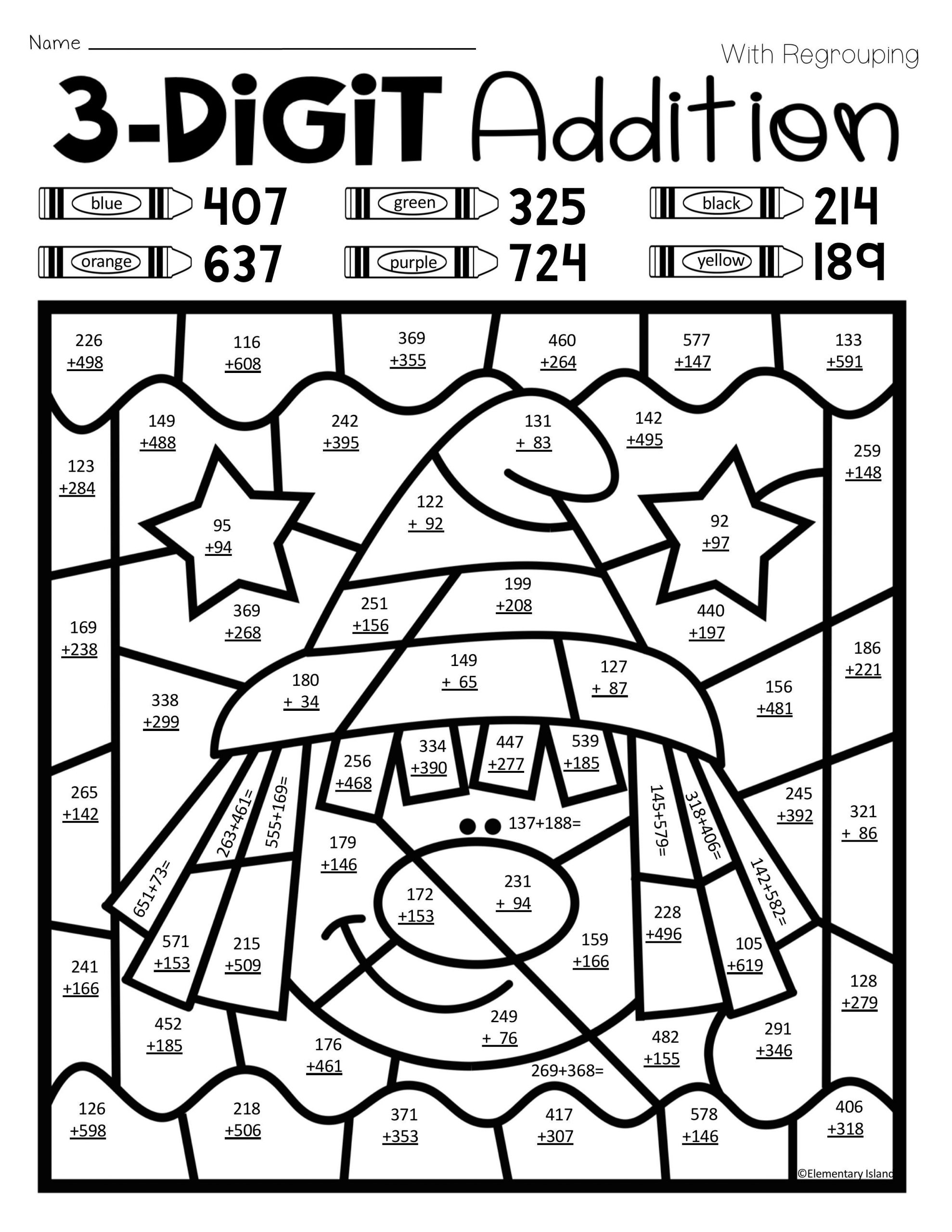 Printable Multiplication Color By Number Sheets 