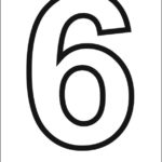 Printable Number 6 Template Large Printable Numbers