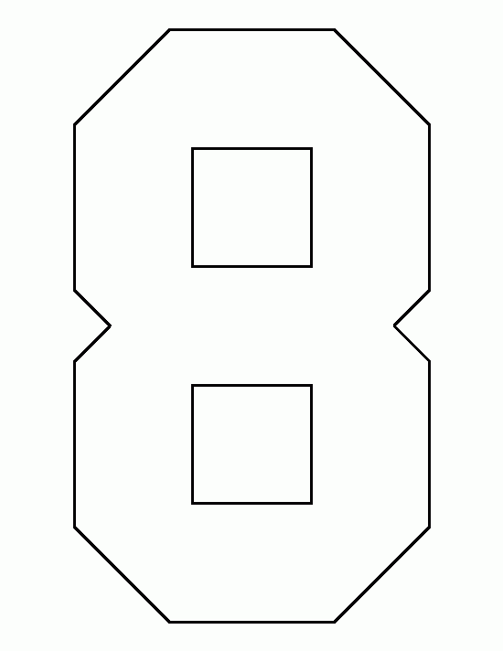 Printable Number 8 Template