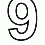 Printable Number 9 Template Printable Numbers Number