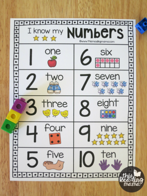 Printable Number Chart For Numbers 1 20 This Reading 