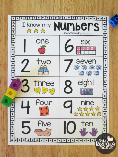 Printable Number Chart For Numbers 1 20 This Reading