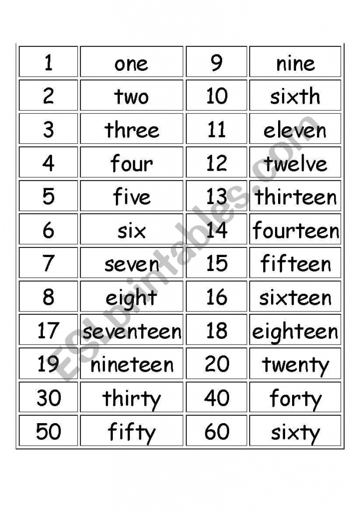 Printable Number Words Flash Cards Printable Card Free