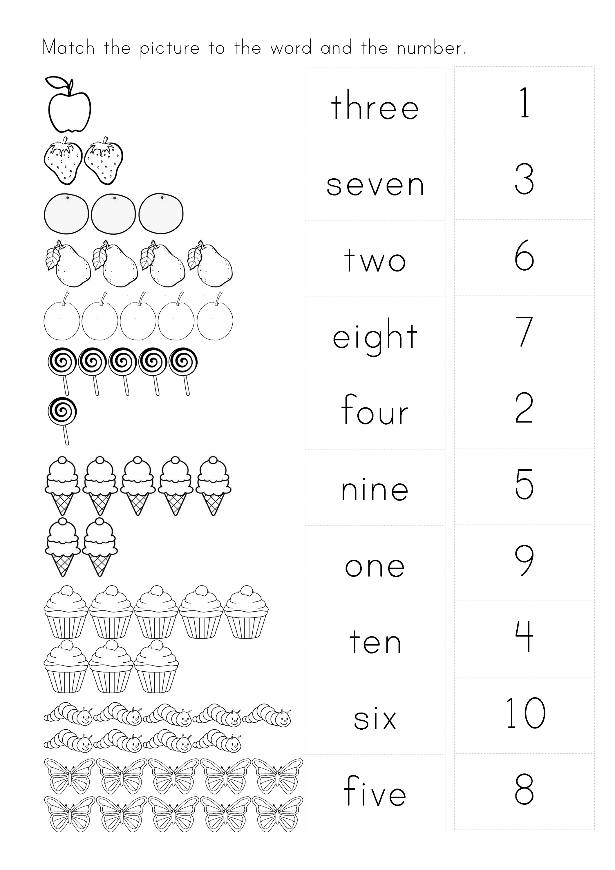 Printable Number Words Worksheets Activity Shelter