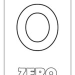 Printable Number Zero Coloring Page PDF For Kids High