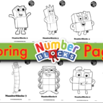 Printable Numberblocks Colouring Pages Kidsworksheetfun