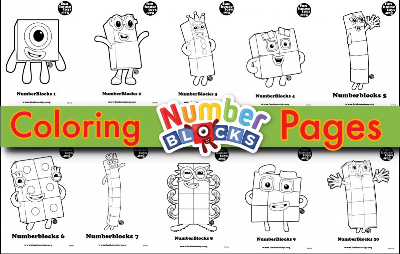 Printable Numberblocks Colouring Pages Kidsworksheetfun Printable Numberblocks Colouring Pages Kidsworksheetfun