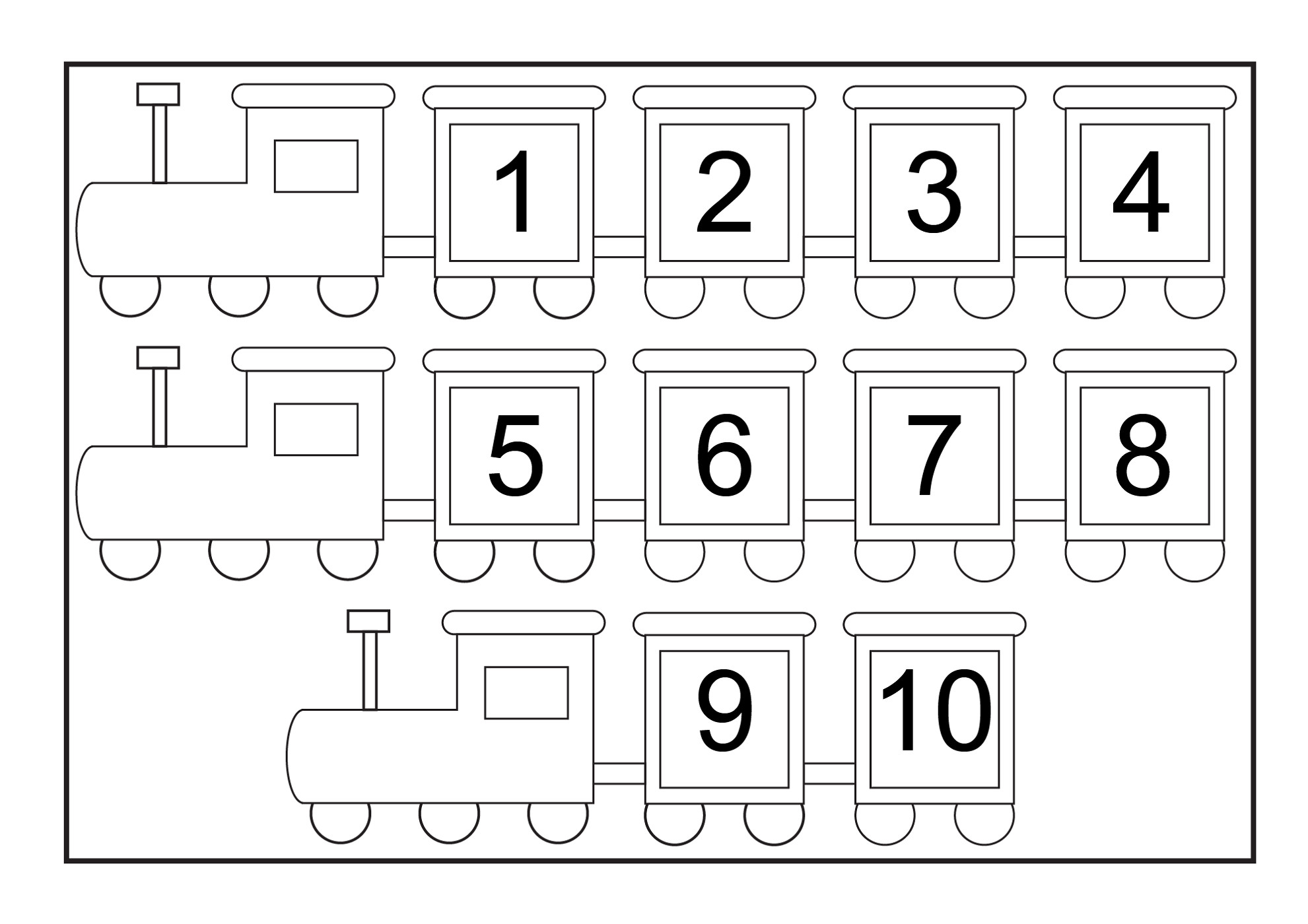 Printable Numbers 1 10 Preschool Printables 1 100 Writing 