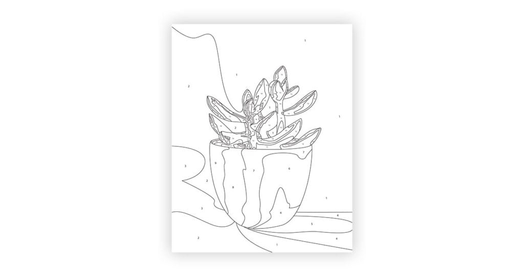 Printable Paint By Number Damask Love Printable Paint By Number Damask Love