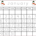 Printable Preschool Numbers 1 31 Calendar Inspiration Design