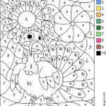Printable Thanksgiving Turkeys Color By Number Worksheets