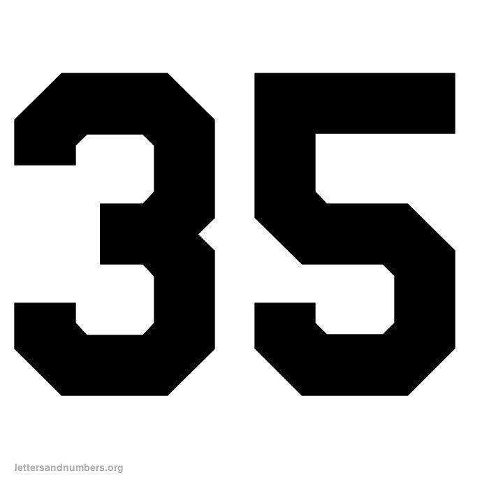 Printable Varsity Numbers 1 To 50 Letters And Numbers Org