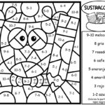 Subtraction Color By Number In Spanish Back To School