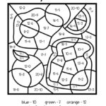 Subtraction Color By Number Math Subtraction