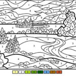 Summer Landscape Color By Number Super Coloring