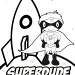 Superdude Color By Numbers Hand Created Color By Numbers