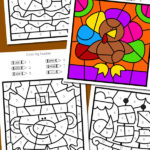 Thanksgiving Color By Number Totschooling Toddler