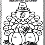 Turkey Trouble Addition Color By Number Common Core