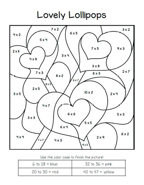 Valentines Color By Number Best Coloring Pages For Kids