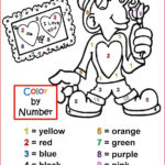 Valentines Color By Number Best Coloring Pages For Kids