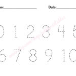 0 10 Number Trace Worksheet PDF Printable By Pdotprintables