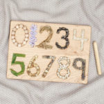 0 9 Wooden Number Tracing Board Thispaperbook Wooden