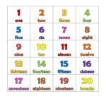 1 20 Number Chart Preschool Charts Preschool Math