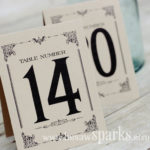 1 20 Vintage Table Numbers Printable Tent Style