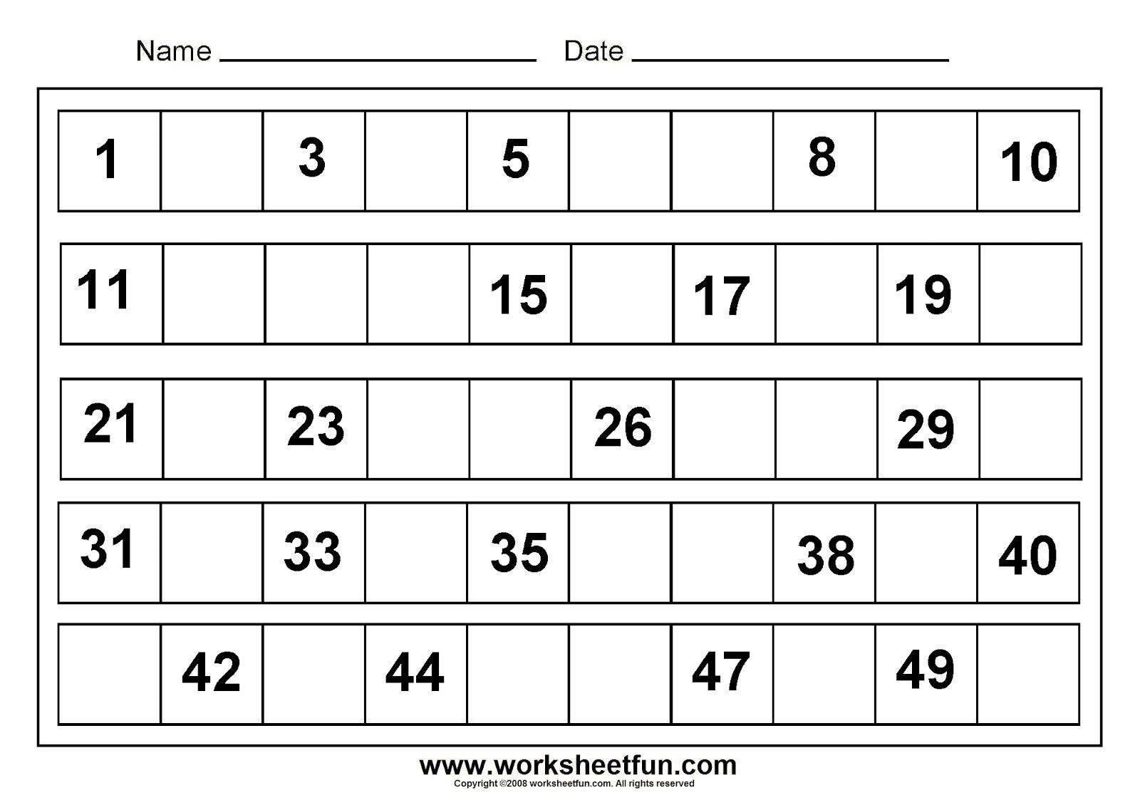 1 50 Number Charts To Print Activity Shelter Free 1 50 Number Charts To Print Activity Shelter Free