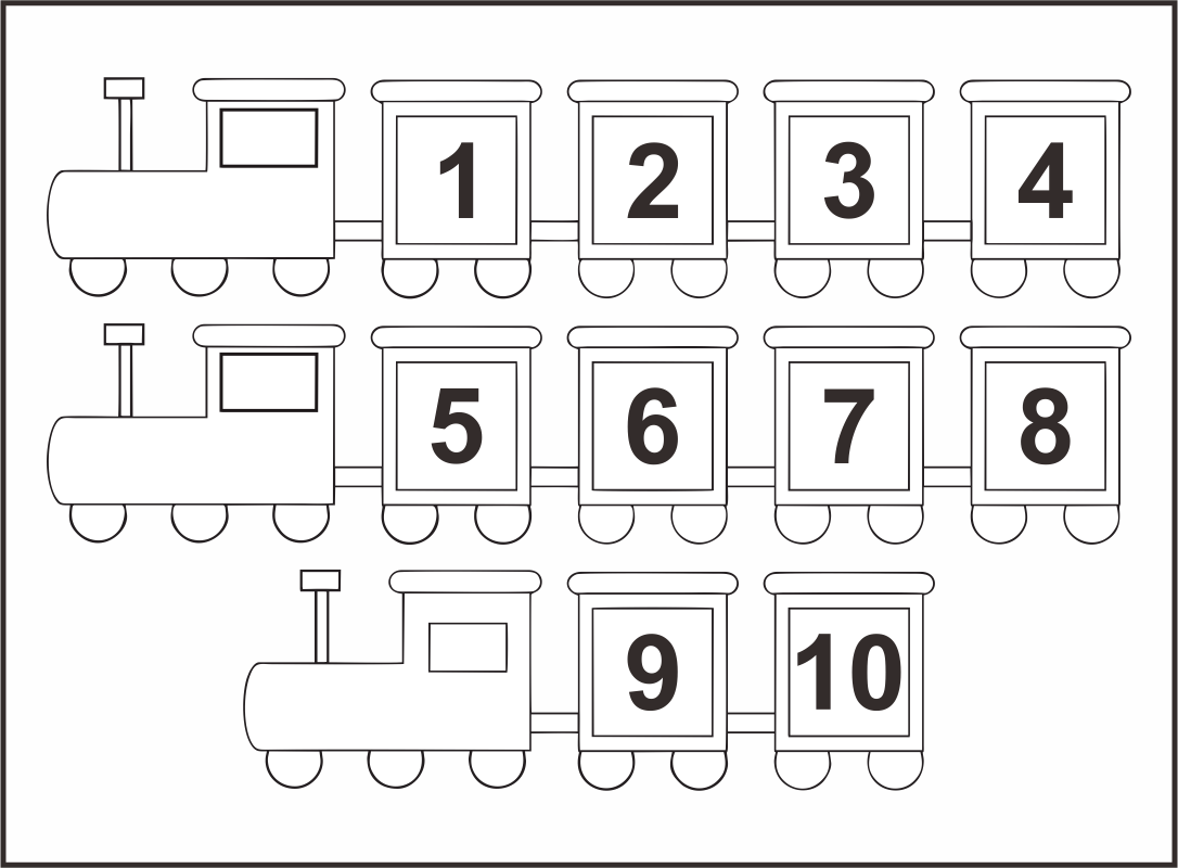 10 Best Numbers 1 10 Chart Preschool Printables 