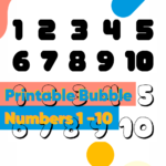 10 Best Printable Bubble Numbers 1 10 Printablee