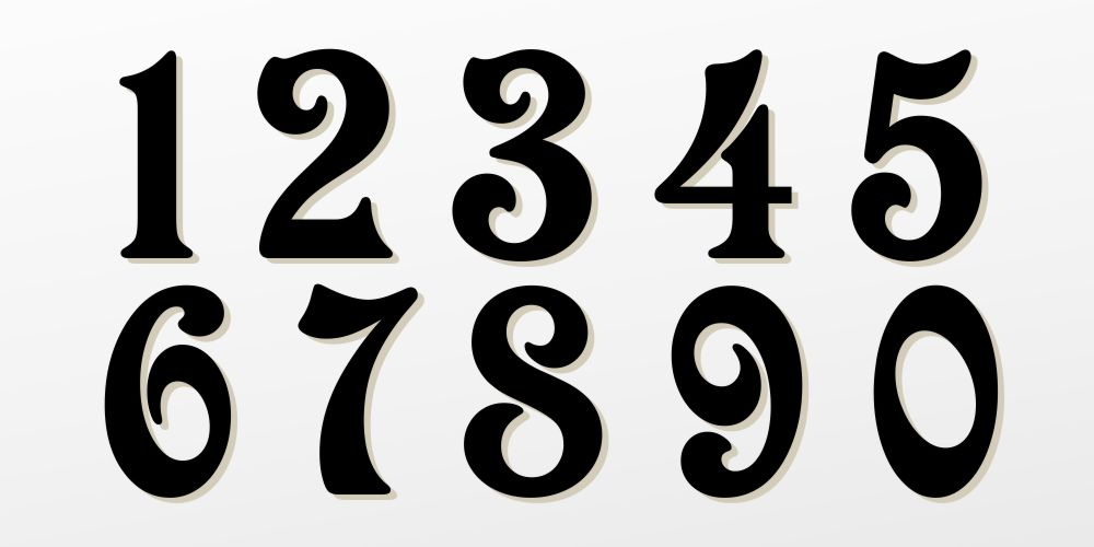 10 Number Script Fonts Images Cursive Script Fonts 