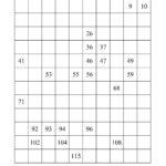 120 Chart Partially Filled A Number Sense Worksheet