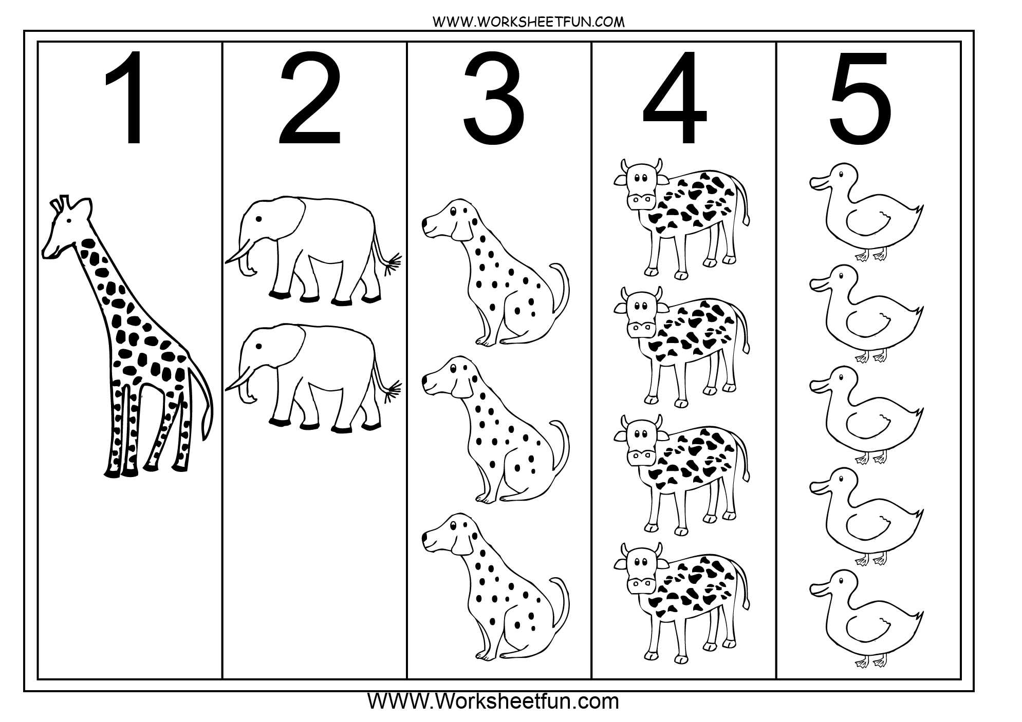 16 Best Images Of 1 Through 5 Worksheet Preschool 