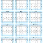 2019 Calendar With Week Numbers Calendar With Week