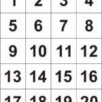 4 Best Large Printable Number Cards 1 20 Printablee