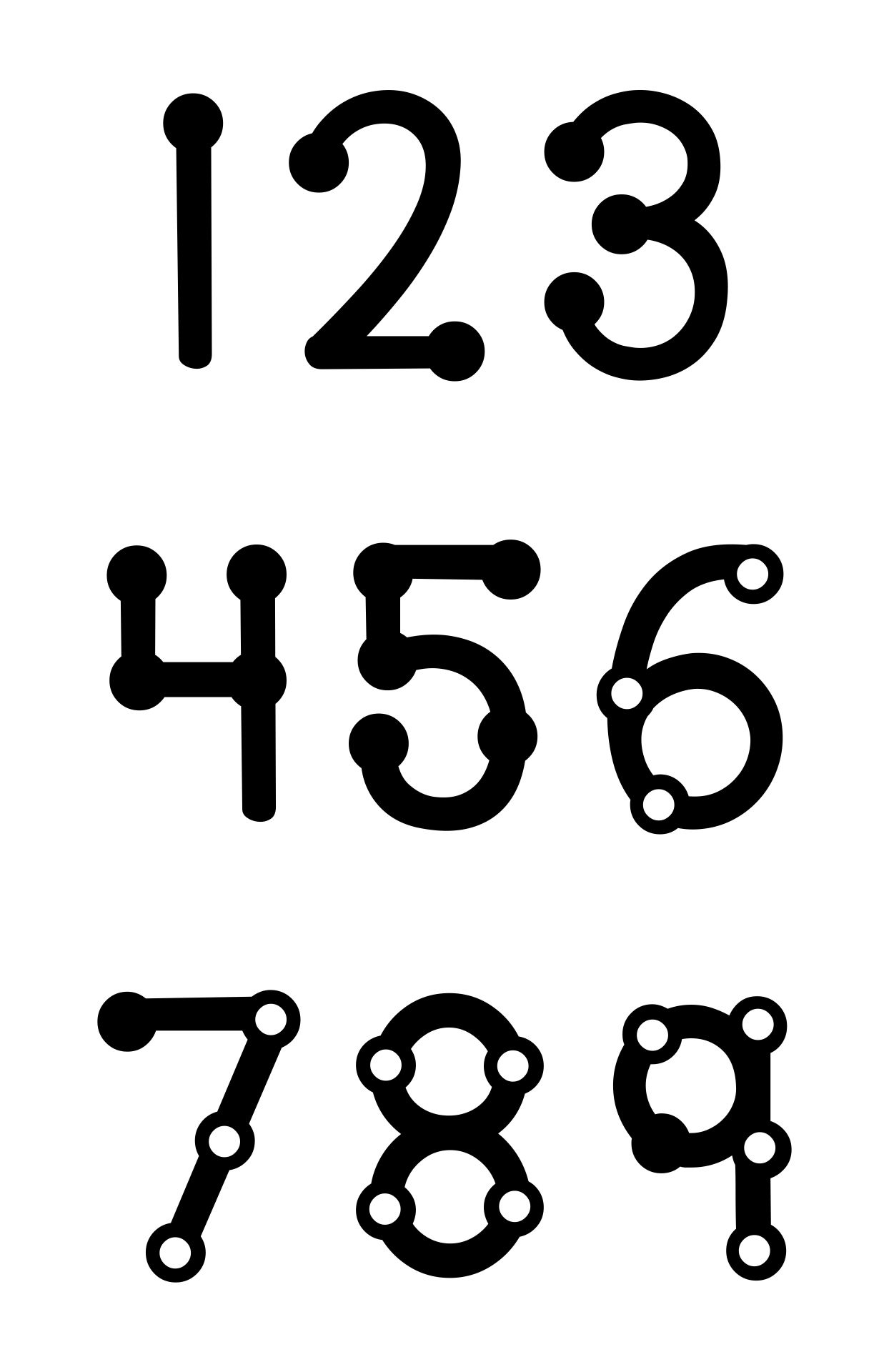 4 Best TouchMath Numbers 1 9 Printable Printablee