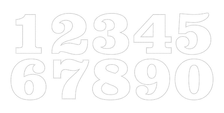 6 Best Big Printable Number 4 Printablee