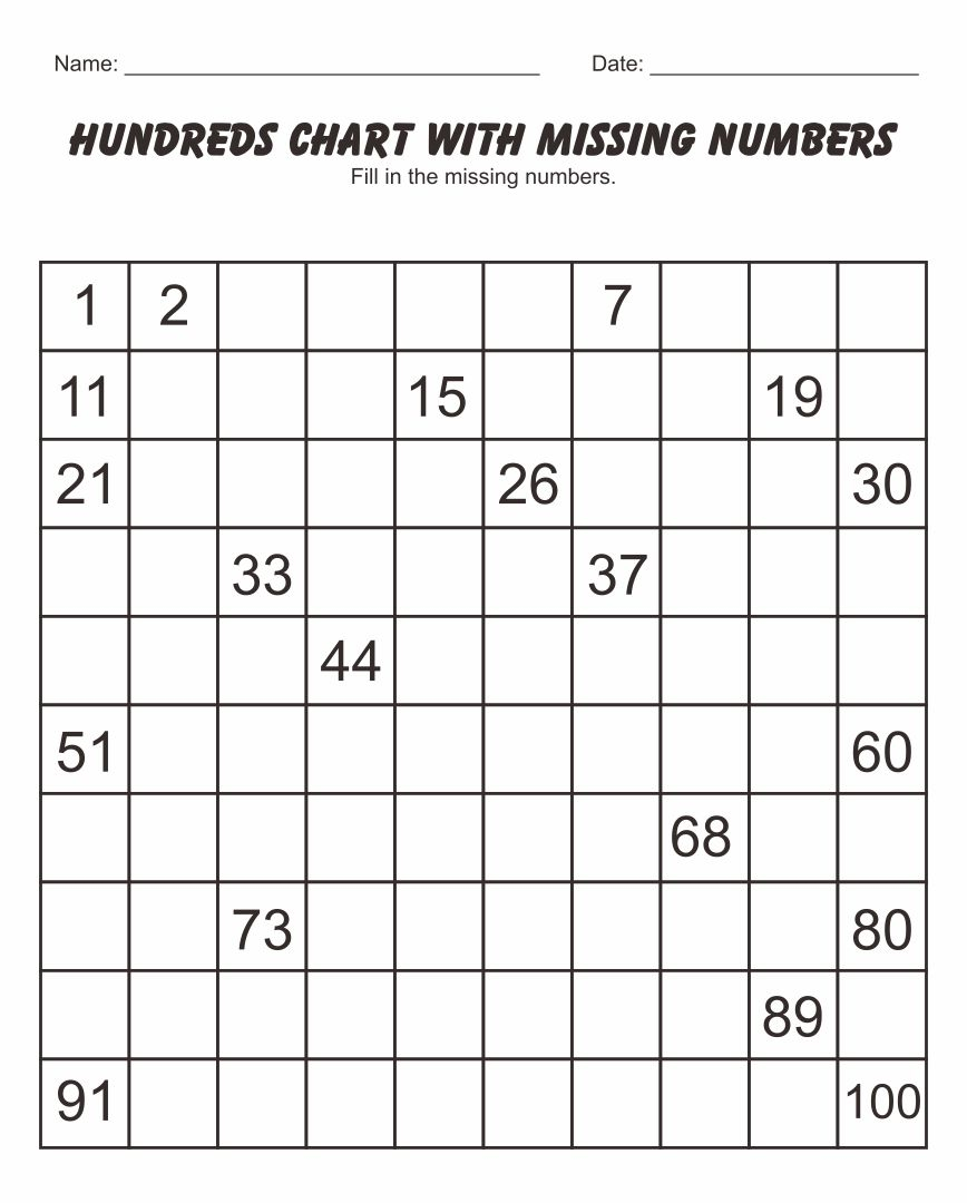 7 Best Missing Number Charts Printable Printablee 7 Best Missing Number Charts Printable Printablee