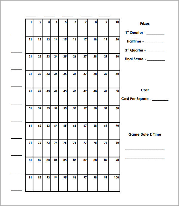 8 Beautiful Sample Foot Ball Square Templates Sample 