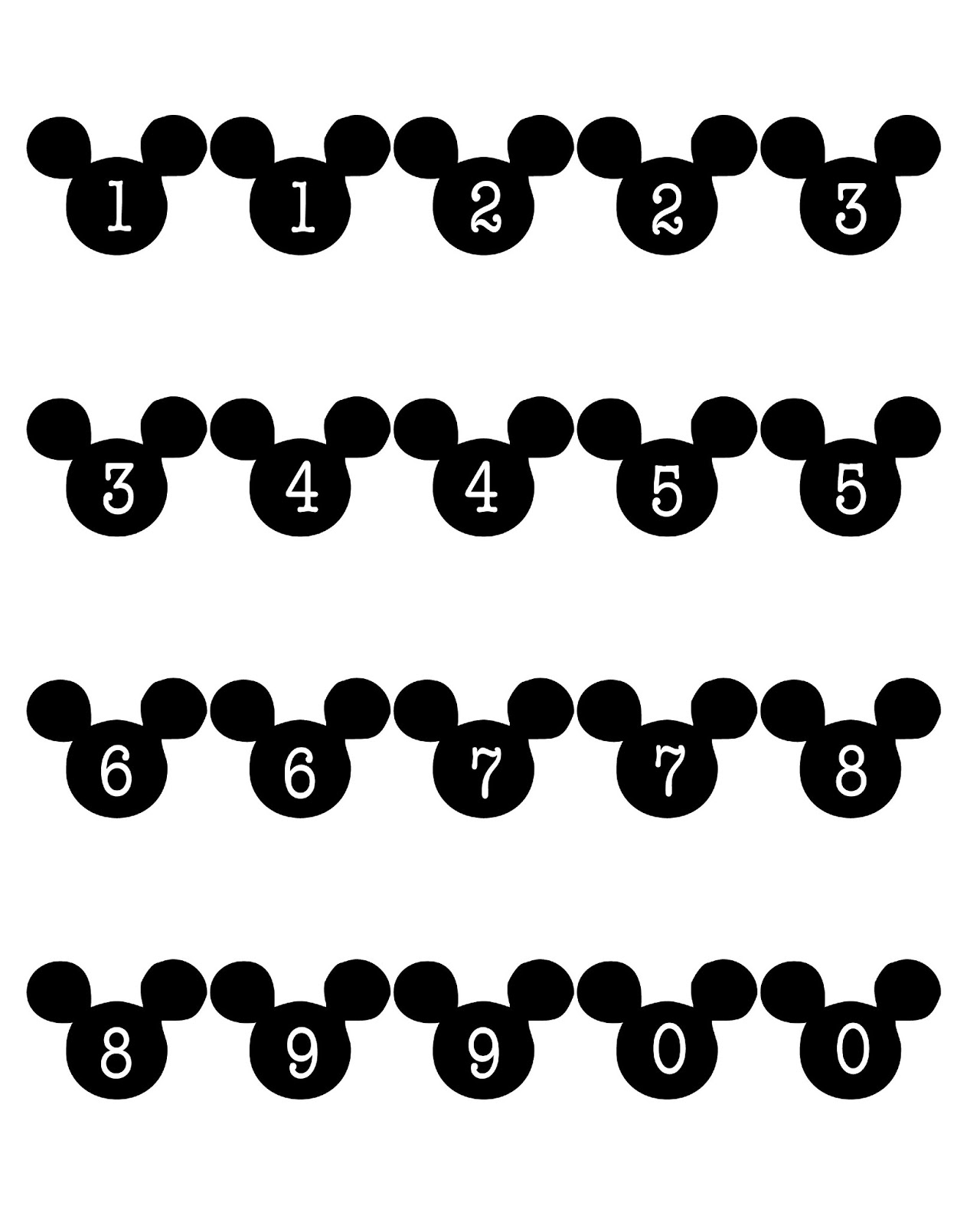 9 Best Printable Disney Countdown Numbers Printablee