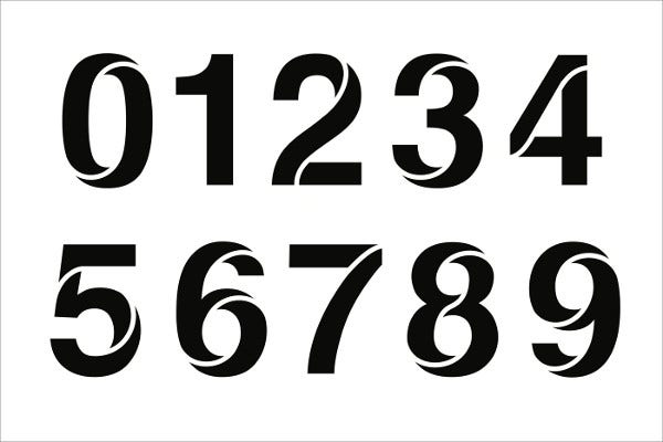 9 Number Stencils Free Sample Example Format Download 