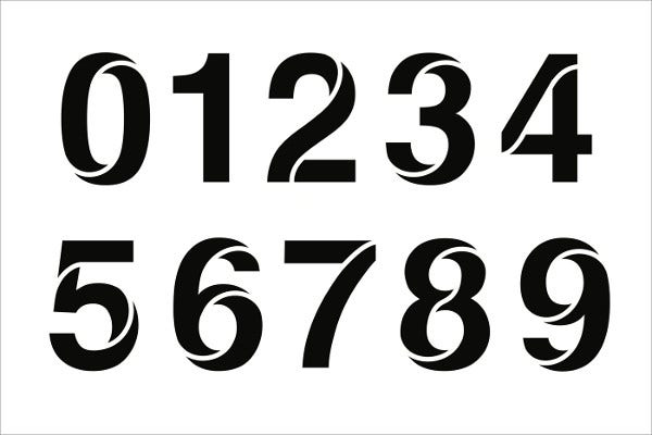 9 Number Stencils Free Sample Example Format Download 9 Number Stencils Free Sample Example Format Download