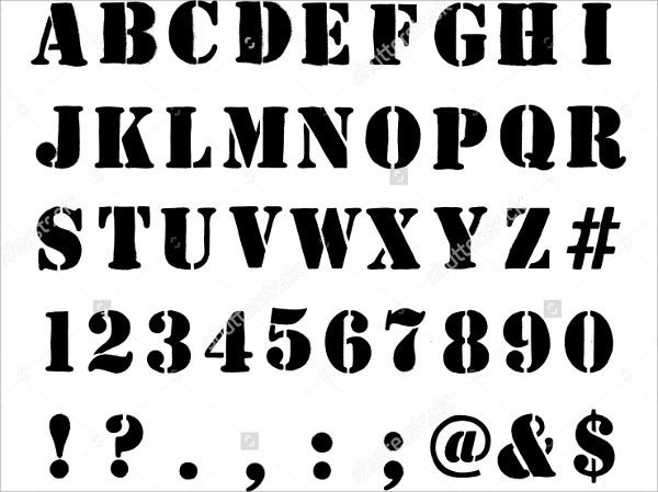 9 Stencils Letters Free Sample Example Format