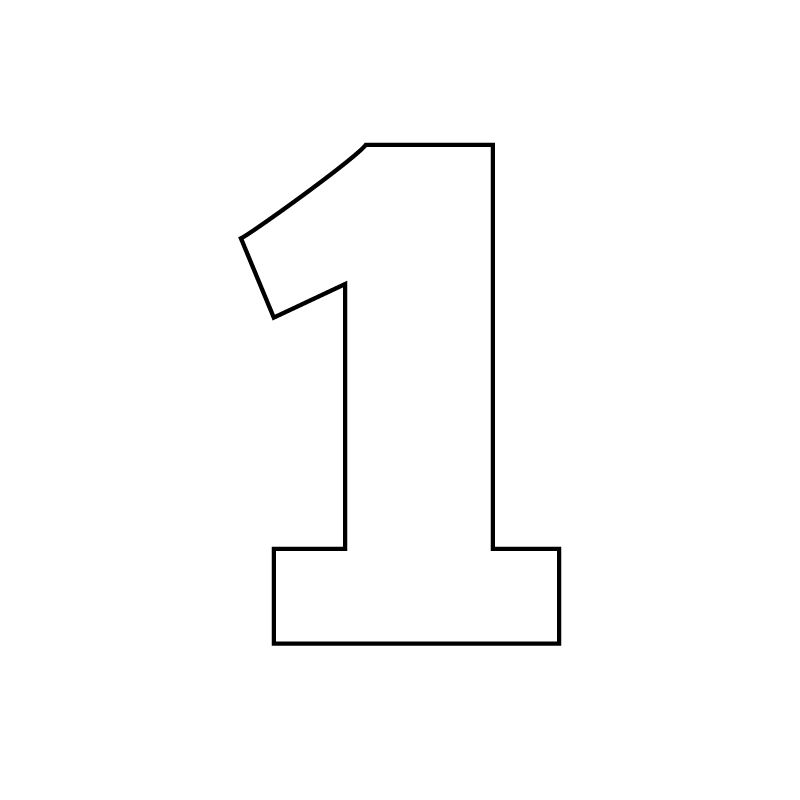 A4 Number Stencil A4 Number Stencil